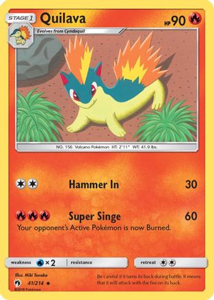 Quilava 41/214 - SM  Lost Thunder