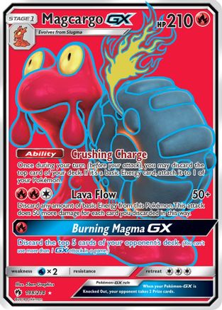 Magcargo GX (Full Art)/214 - SM  Lost Thunder Holofoil-1