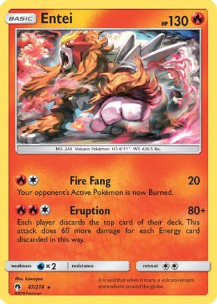 Entei/214 - SM  Lost Thunder