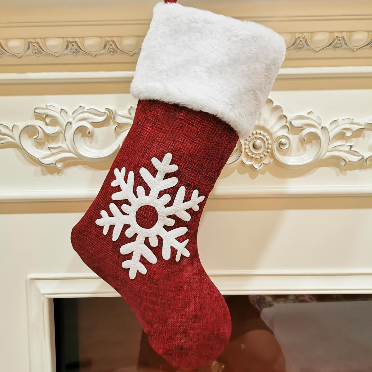 Christmas Stocking Gift Bag Holiday Decor-7
