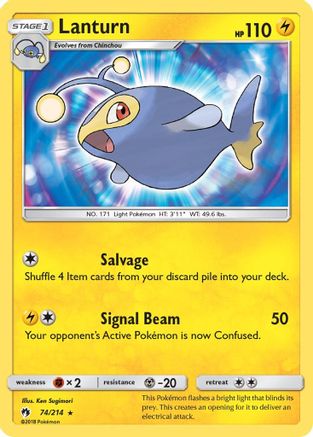 Lanturn/214 - SM  Lost Thunder