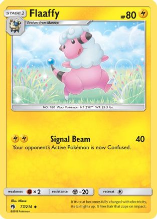Flaaffy 77/214 - SM  Lost Thunder Reverse Holofoil