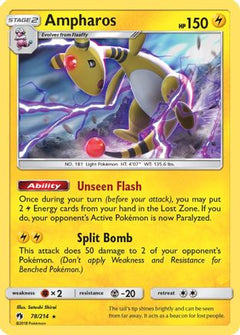 Ampharos 78/214 - SM  Lost Thunder-1
