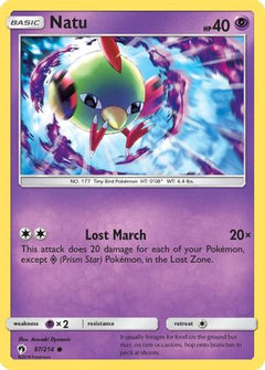 Natu 87/214 - SM  Lost Thunder Reverse Holofoil-1