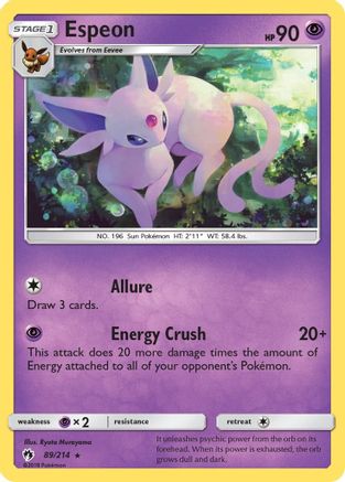 Espeon 89/214 - SM  Lost Thunder-1