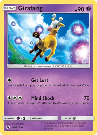 Girafarig 94/214 - SM  Lost Thunder-1