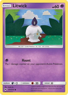 Litwick 101/214 - SM  Lost Thunder Reverse Holofoil-1