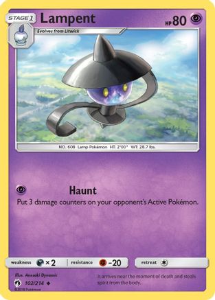 Lampent/214 - SM  Lost Thunder Reverse Holofoil