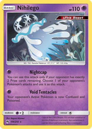 Nihilego 106/214 - SM  Lost Thunder Holofoil-1