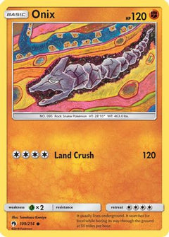 Onix 109/214 - SM  Lost Thunder Reverse Holofoil-1