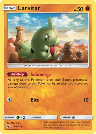Larvitar (114) 114/214 - SM  Lost Thunder-1
