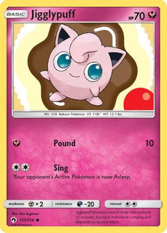 Jigglypuff 133/214 - SM  Lost Thunder Reverse Holofoil-1
