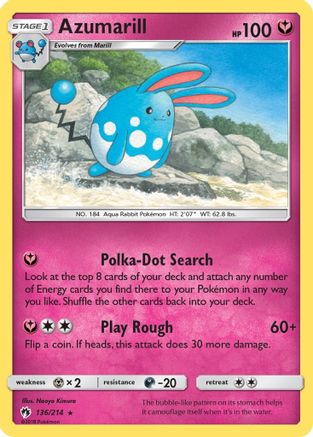 Azumarill 136/214 - SM  Lost Thunder-1