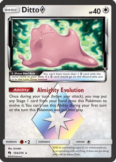 Ditto Prism Star 154/214 - SM  Lost Thunder Holofoil-1