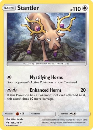 Stantler/214 - SM  Lost Thunder Reverse Holofoil-1
