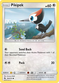 Pikipek (164)/214 - SM  Lost Thunder Reverse Holofoil-1