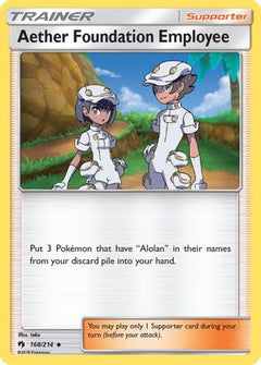 Aether Foundation Employee/214 - SM  Lost Thunder Reverse Holofoil-1