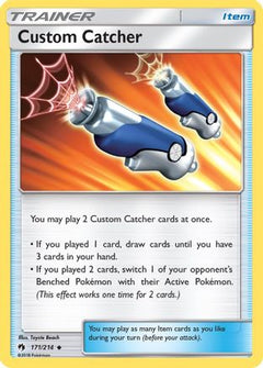 Custom Catcher 171/214 - SM  Lost Thunder Reverse Holofoil-1
