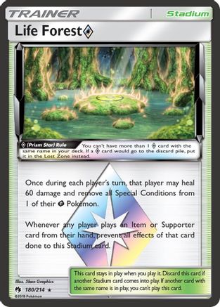 Life Forest Prism Star 180/214 - SM  Lost Thunder Holofoil-1