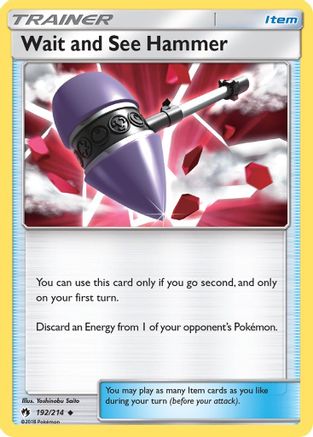 Wait and See Hammer 192/214 - SM  Lost Thunder Reverse Holofoil-1
