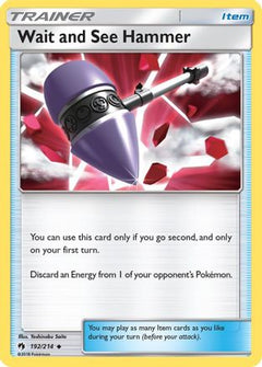 Wait and See Hammer 192/214 - SM  Lost Thunder Reverse Holofoil-1