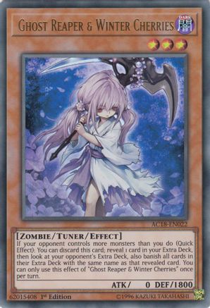 Ghost Reaper & Winter Cherries (AC18-EN022) - Advent Calendar 2018 1st Edition-1