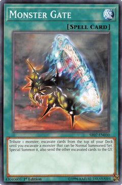 Monster Gate (SR07-EN030) - Structure Deck: Zombie Horde 1st Edition-1
