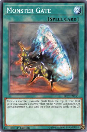 Monster Gate (SR07-EN030) - Structure Deck: Zombie Horde 1st Edition-1