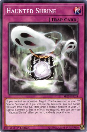 Haunted Shrine (SR07-EN035) - Structure Deck: Zombie Horde 1st Edition-1