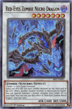Red-Eyes Zombie Necro Dragon (SR07-EN041) - Structure Deck: Zombie Horde 1st Edition-1