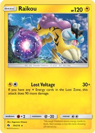 Raikou - 79/214 (SM Lost Thunder) - Deck Exclusives Holofoil-1