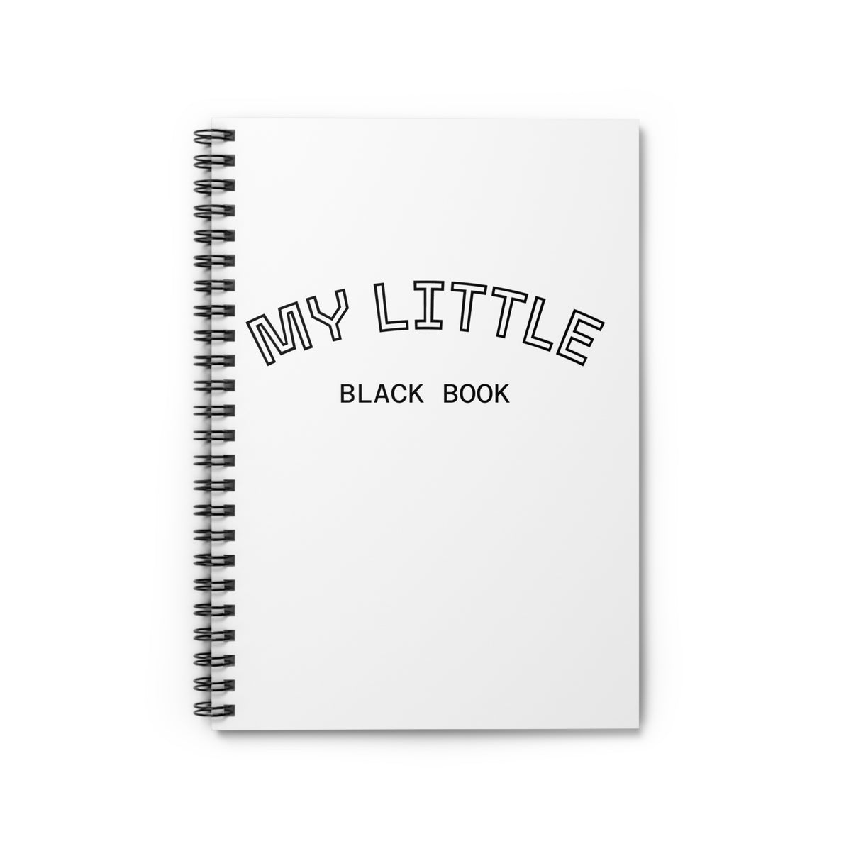My Little Black Book Spiral Notebook