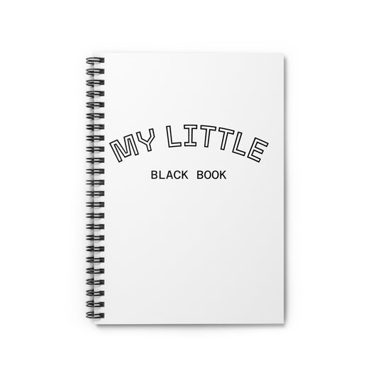 My Little Black Book Spiral Notebook