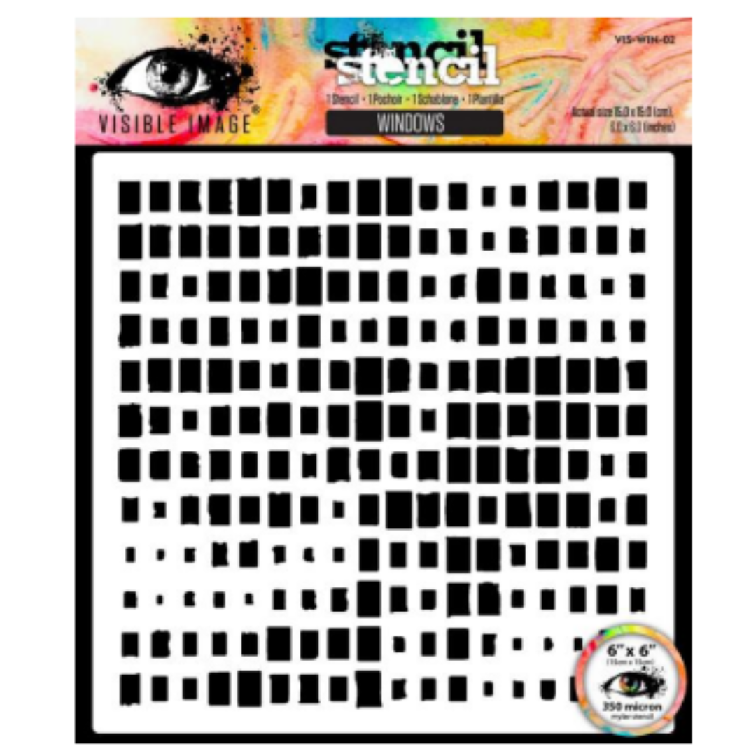 Visible Image Windows 6 in x 6 in Stencil-1