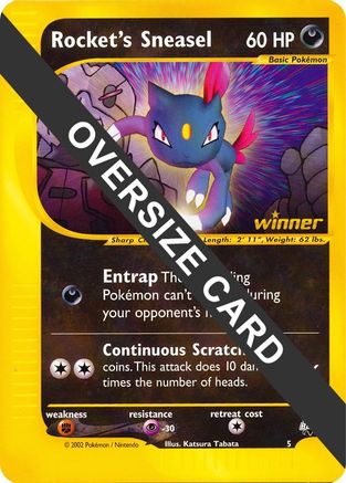 Rocket's Sneasel - 5 - Jumbo Cards-1
