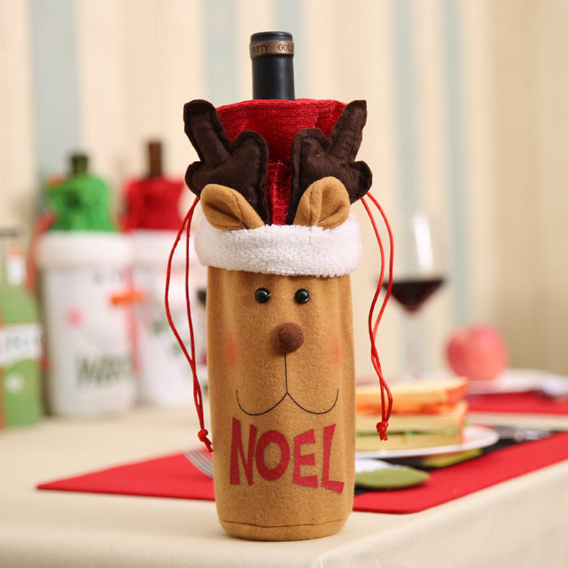 Christmas Decorations Christmas Wine Bottle Socks-40