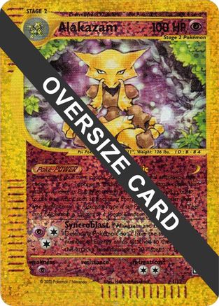Alakazam - 1/12 (Box Topper) - Jumbo Cards Reverse Holofoil-1