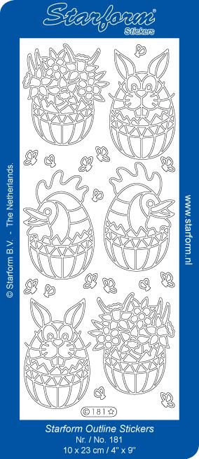 Deco Stickers - Lg Easter Egg Characters-1