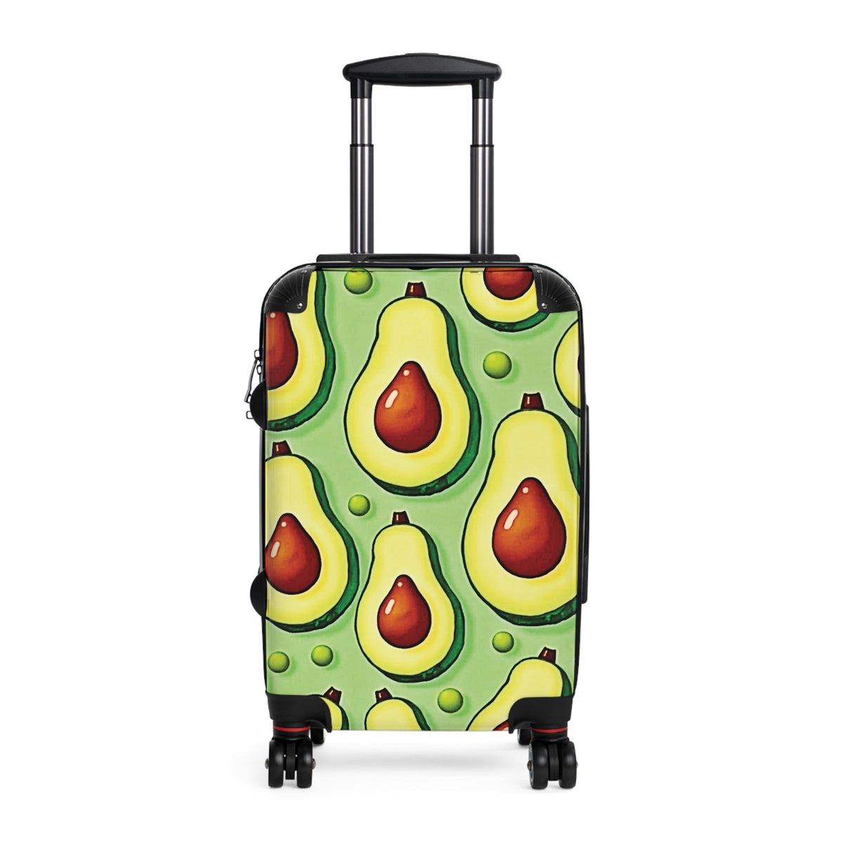 Avocado Pattern Suitcase – Colorful Fruit Print Carry-On Luggage-2