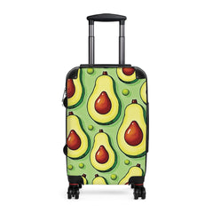 Avocado Pattern Suitcase – Colorful Fruit Print Carry-On Luggage-2