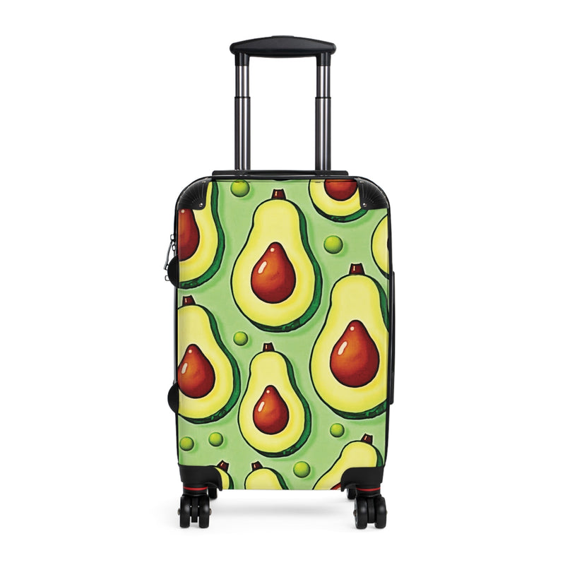 Avocado Pattern Suitcase – Colorful Fruit Print Carry-On Luggage-2