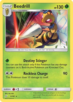 Beedrill/181 - SM  Team Up Reverse Holofoil-1
