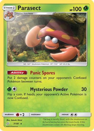 Parasect/181 - SM  Team Up Reverse Holofoil