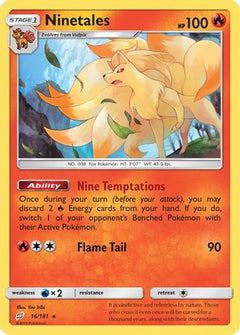 Ninetales 16/181 - SM  Team Up-1