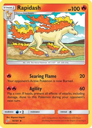 Rapidash 18/181 - SM  Team Up Reverse Holofoil-1