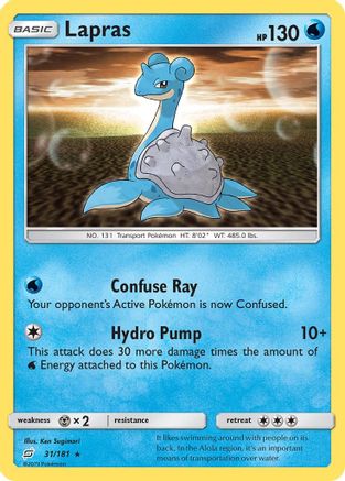 Lapras 31/181 - SM  Team Up Reverse Holofoil-1