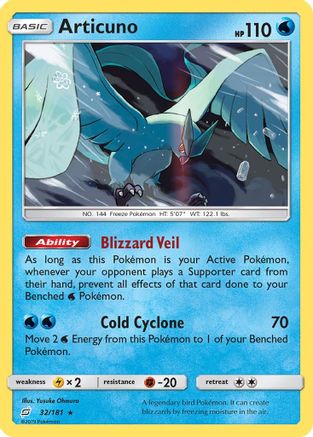 Articuno 32/181 - SM  Team Up Holofoil-1
