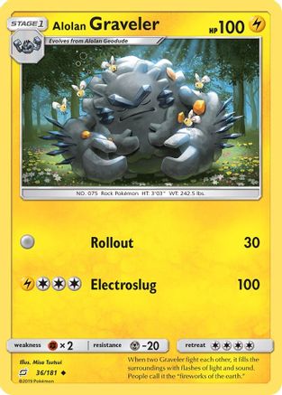Alolan Graveler 36/181 - SM  Team Up Reverse Holofoil-1
