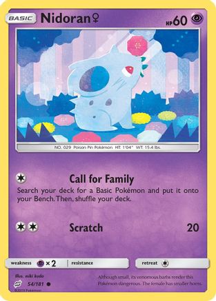 Nidoran F 54/181 - SM  Team Up-1