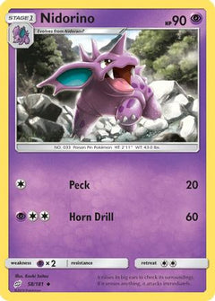 Nidorino 58/181 - SM  Team Up-1